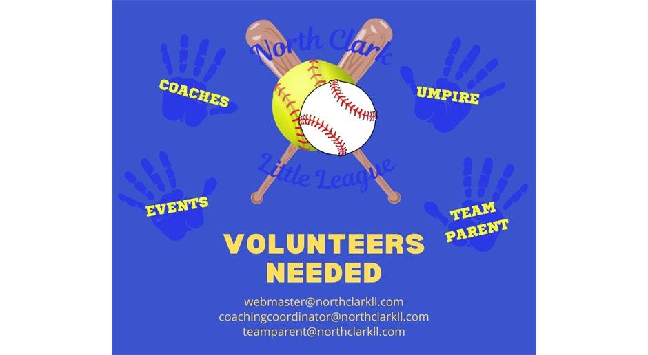VOLUNTEERS NEEDED